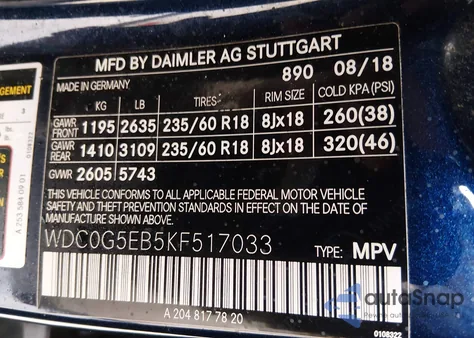 2019 Mercedes-Benz Glc 350E 4Matic z USA, uszkodzony, nr VIN WDC0G5EB5KF517033